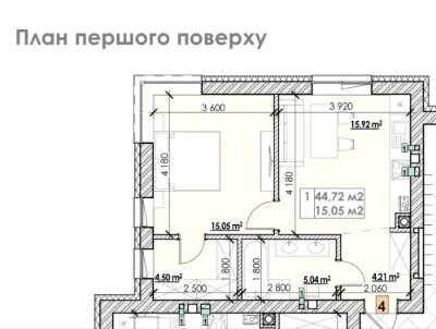 Остання однокімнатна квартира, масив Гармонія