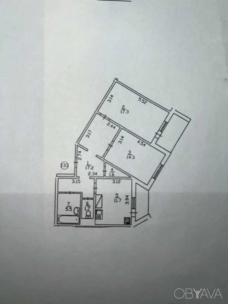 2-комнатная квартира, 73.3 кв.м