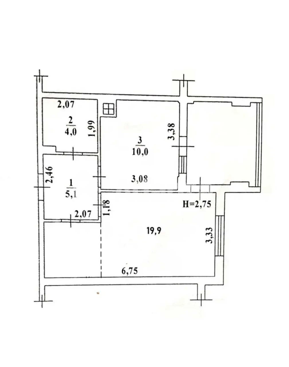 1к квартира 47.6 м² Таирова . Радужный . Программы