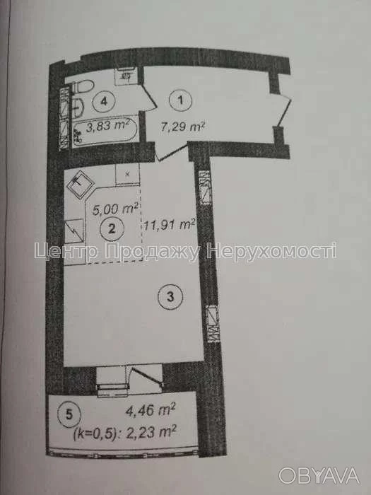 1-bedroom apartment, 31 sq.m.