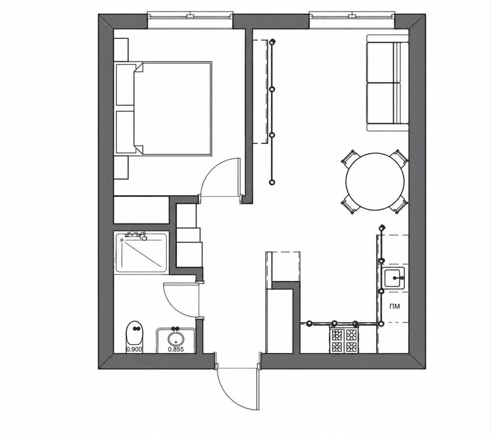 Ready to live, designer 1.5 apartment in Grand Hills residential complex