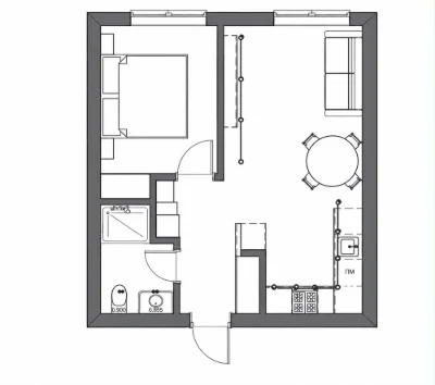 Ready to live, designer 1.5 apartment in Grand Hills residential complex