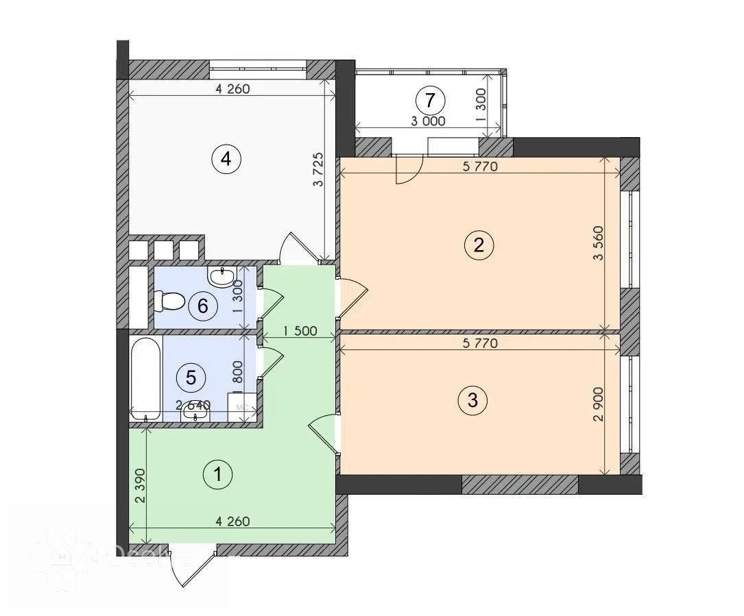 Excellent offer: Apartment in residential complex "Solnechnaya Rive" "Solnechnaya Rive" 3
