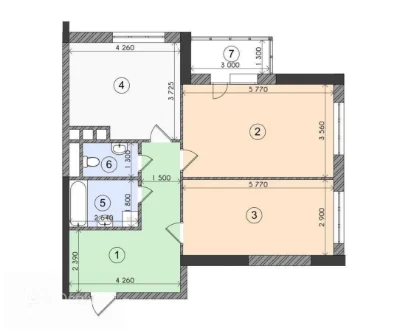 Excellent offer: Apartment in residential complex "Solnechnaya Rive" "Solnechnaya Rive" 3