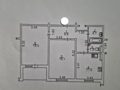 Sale of a 2-room apartment 66 sq m on the 11th floor