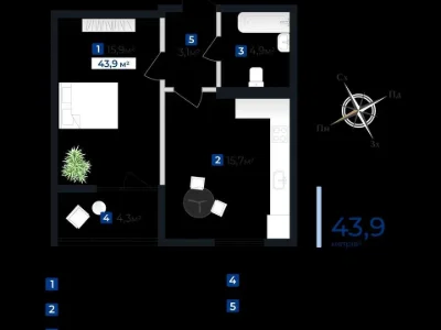 Квартира. Івано-Франківськ, Гната Хоткевича, вул.