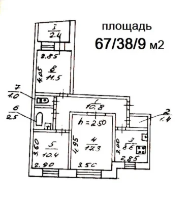 Продається недорогий 3-кімнатний будинок у Тополі-3.