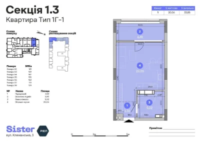 One-bedroom apartment