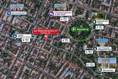3-bedroom apartment, Poltava Center, Pushkina 43