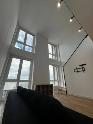 Rent a 62 sq m two-level apartment in the Slavutich residential complex, no commission