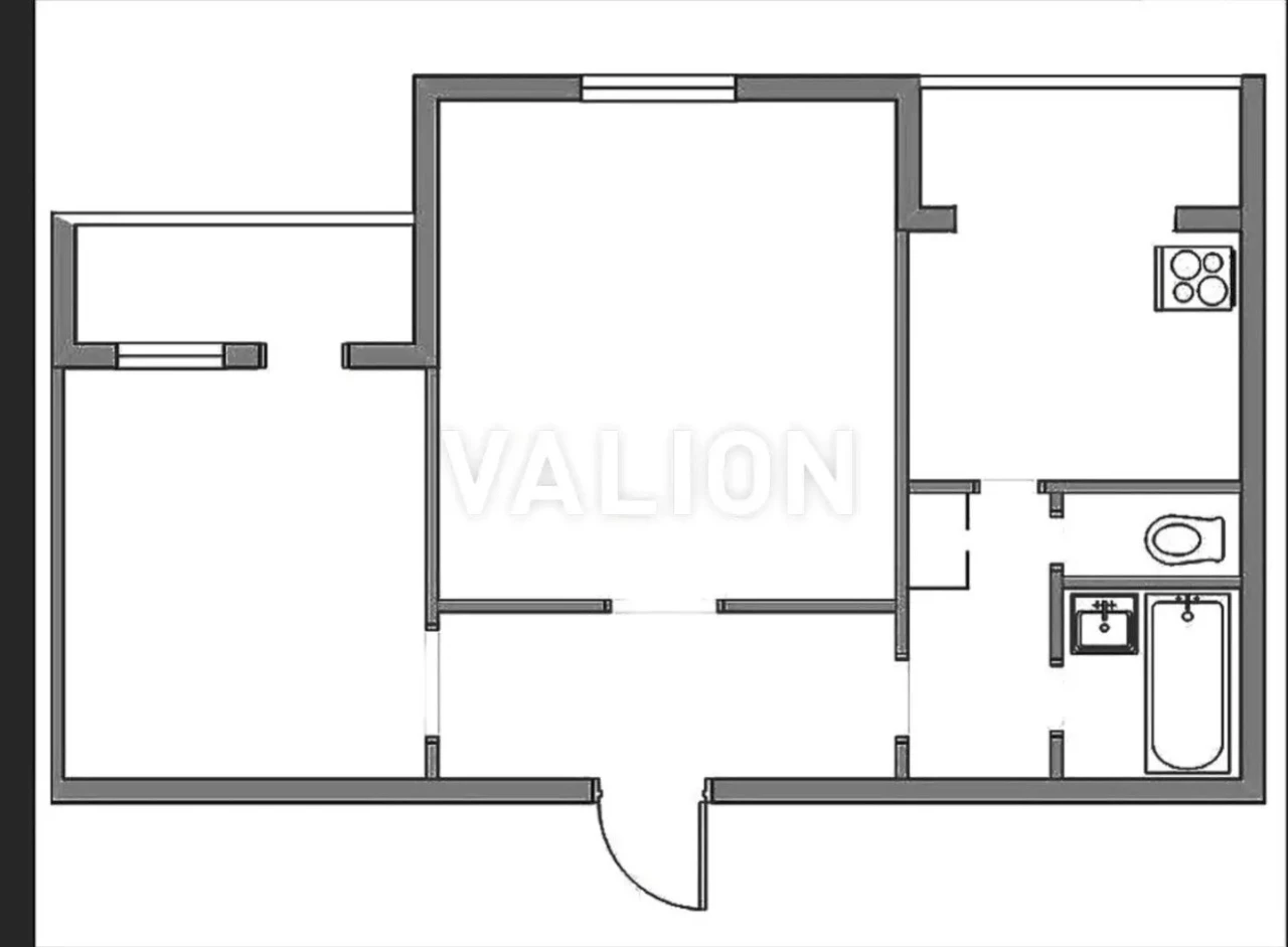Sale of a 2-room apartment on Chornobylska Street 6, Bilychi, meter