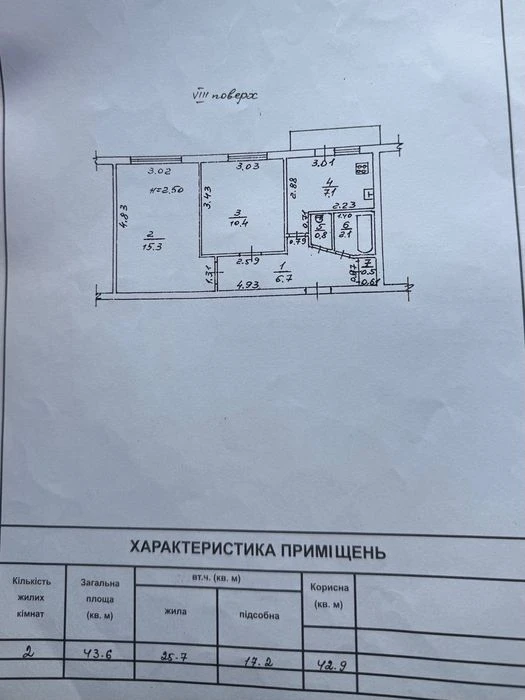 Отличное предложение! 2 комн. 43.6 кв.м. на Небесной Сотне