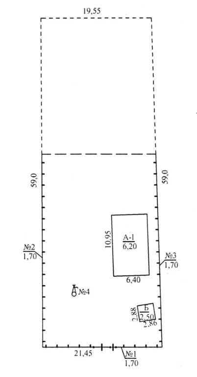 Land plot with a house