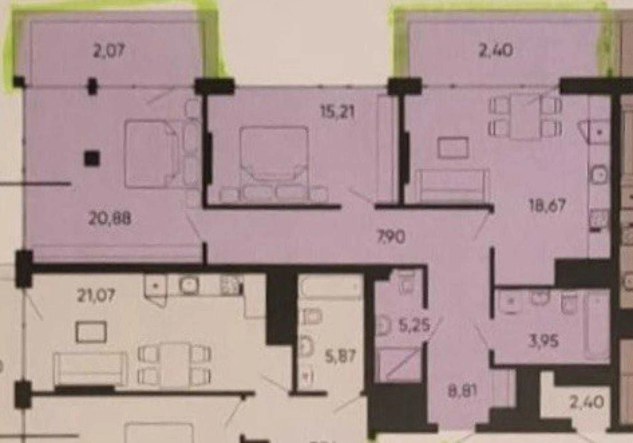 Sale / 2 apartment / 0 cycle / New building / Rakovskogo / Lviv