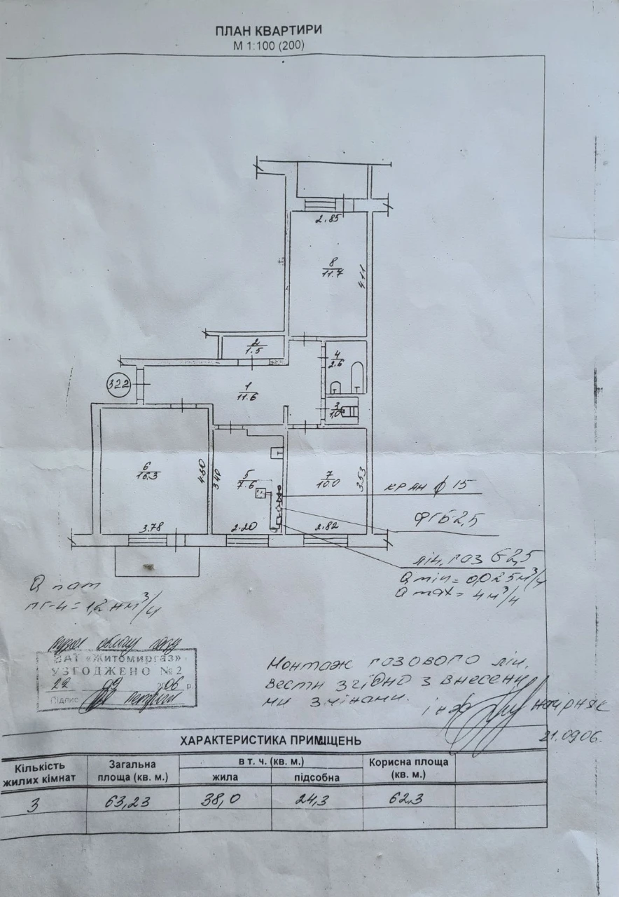 3-room apartment for sale