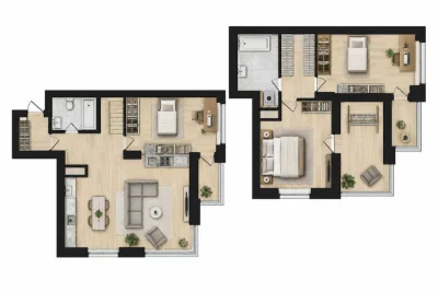 Exclusive! 128 sq m 3-bedroom apartment with an open terrace in City Hub complex, Mol.