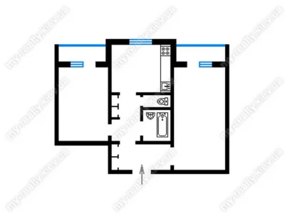 Sale of a 2-bedroom apartment 60.9 sq m, Jordan Street, 5A