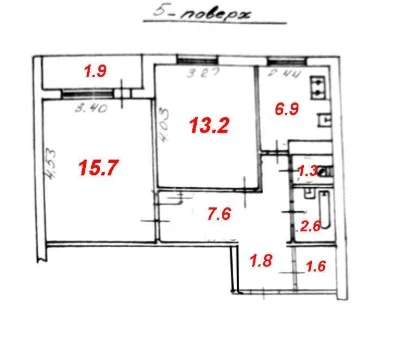 Sale of apartment in Lviv, Sykhiv district, Molozna st., 2 rooms