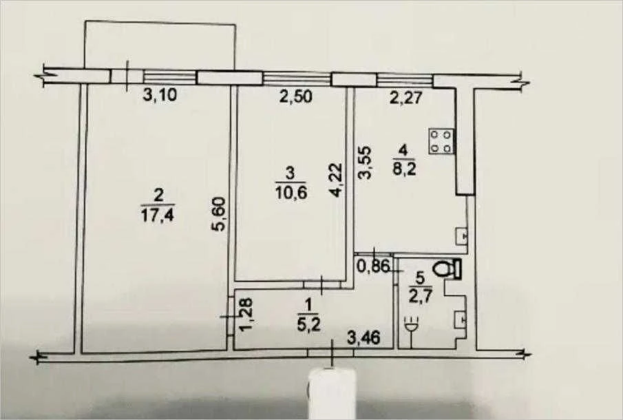 2 room apartment on New Buildings