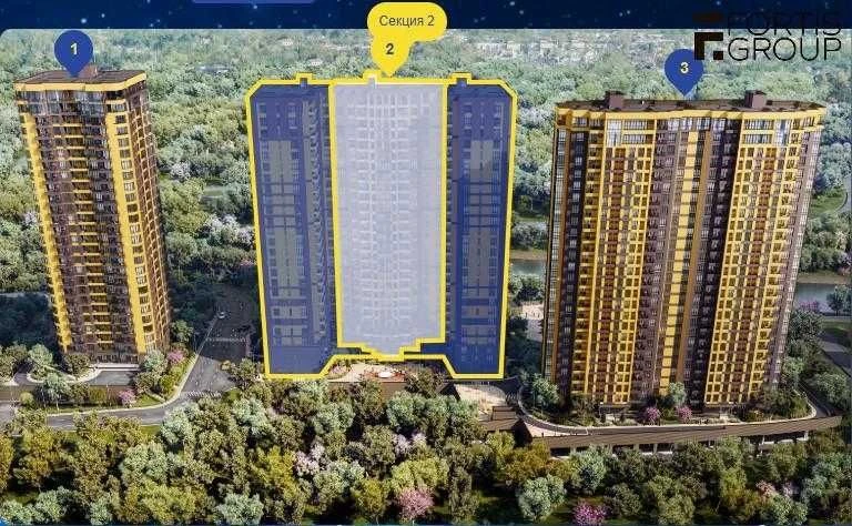 Продаж 1-кімнатної квартири в ЖК «Медовий-2», вул. Радченка,