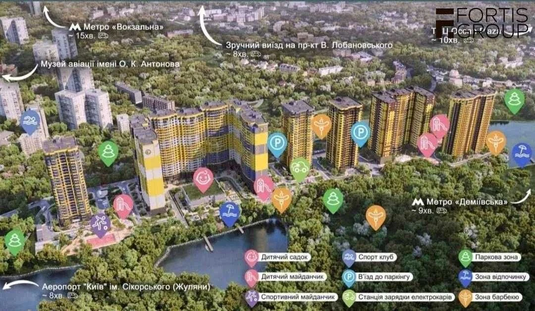 Продаж 1-кімнатної квартири в ЖК «Медовий-2», вул. Радченка,