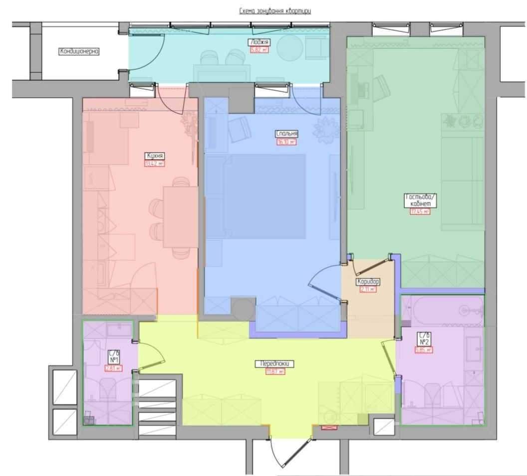 Sale: 2-room apartment, Павlovsky Quarter, Klochkovskaya (code