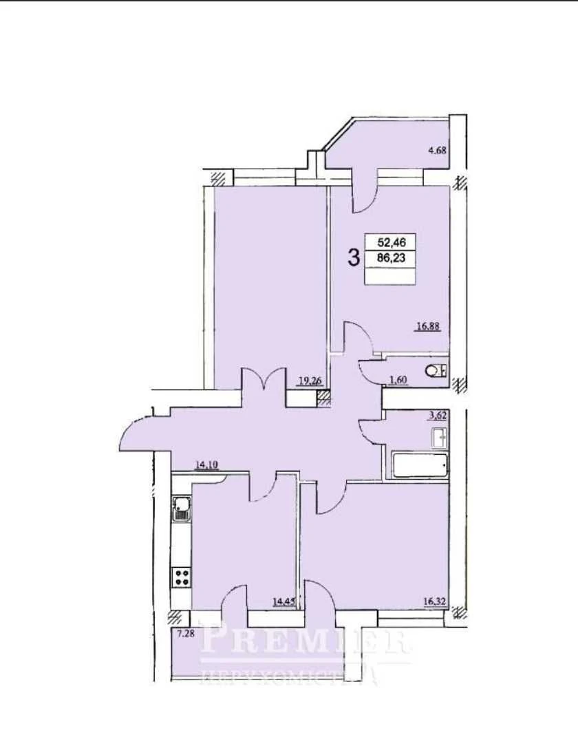 Продам 3 ком. квартиру Кирпичный дом. Ремонт. Котел. Черемуш
