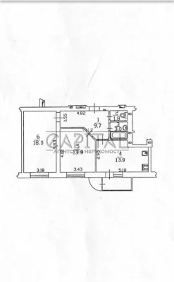 Квартира з газом Лаврська 4а, 64 м2