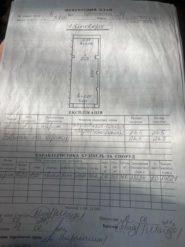 Продається гараж в кооперативі по вул. Єрошенка