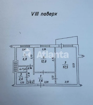 2-комнатная 48,8 м² | Вид на море | Паркоместо | Таирова