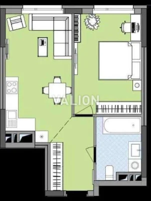 Продажа 1-комнатной квартиры по проспекту Петра Григоренко, 46