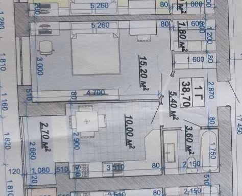 Дешева 1К в Княгинин — 38.7 м² + кухня 12 м²