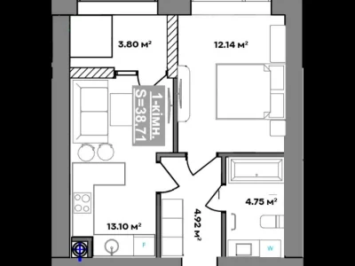 Apartment. Ivano-Frankivsk, National Guard Street