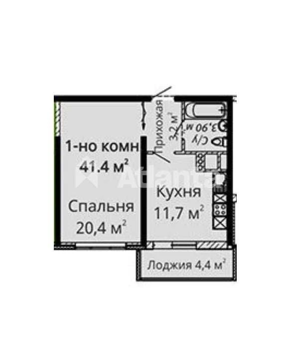 2-кімнатна квартира 85.7 м² у Одесса