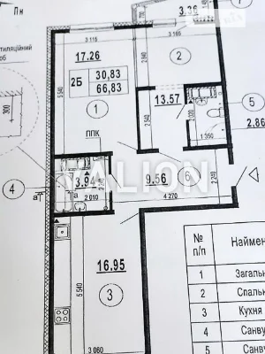 Продаж 2к квартири 66.83 кв. м на вул. Бориса Гмирі 22Б • ID
