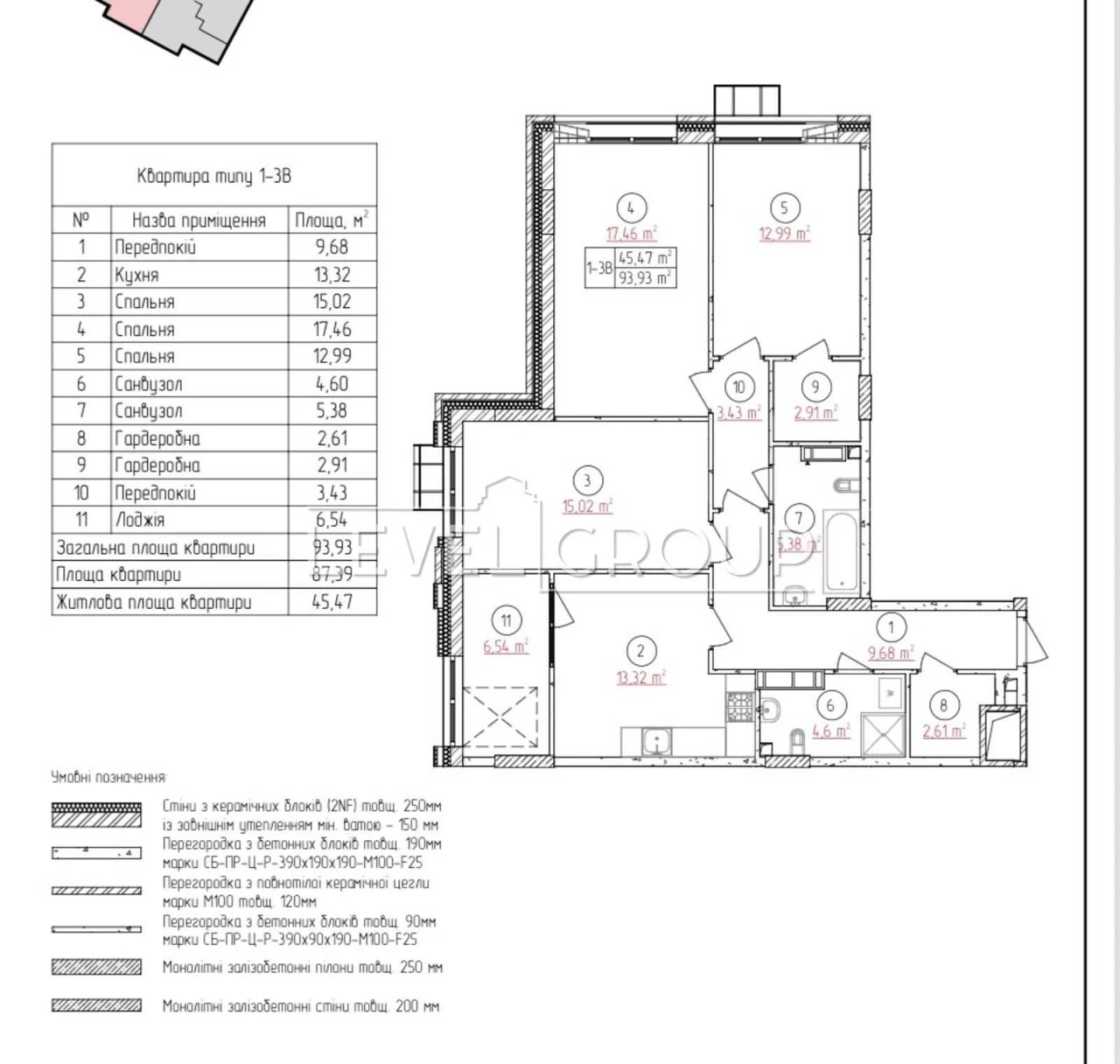 Sale of a 3-bedroom apartment, Holosiiv, Senat Residence, Re Shopping Mall