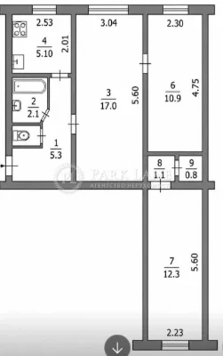 3-кімнатна квартира з ремонтом, Братів Зерових 14/18