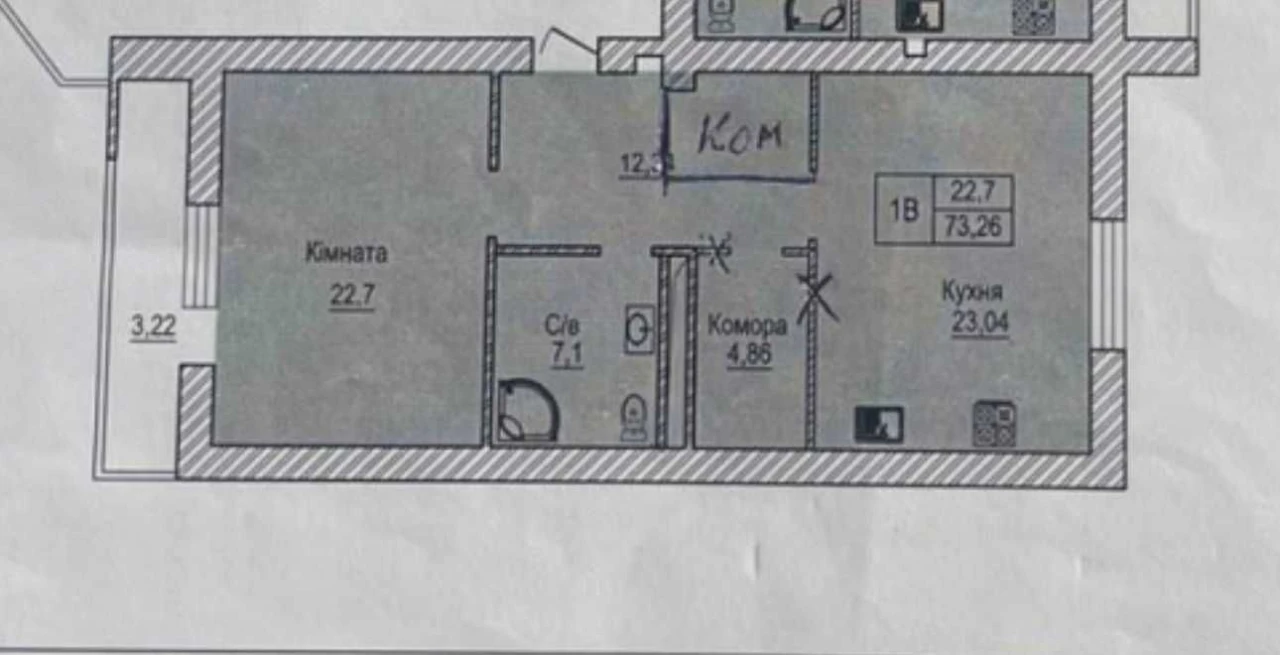 Продам квартиру 76 квадратных метров, улица Космическая 9Д