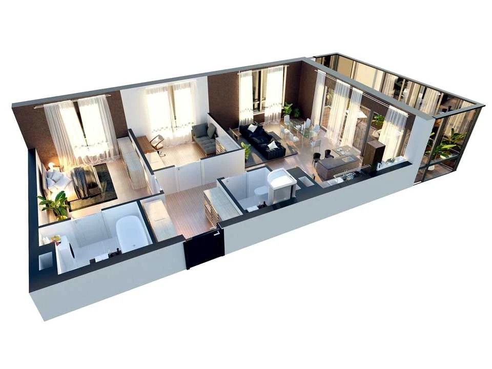 Apartment. Zaporizhzhia, Tbiliska st.