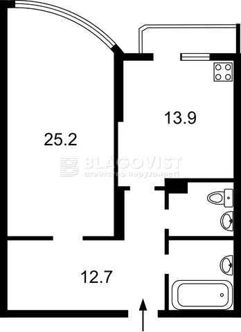 Sale of a 1-bedroom apartment in MEGA-CITY, Kharkiv Highway 19a