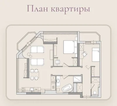 Квартира в Аркадии ЖК РОДОС