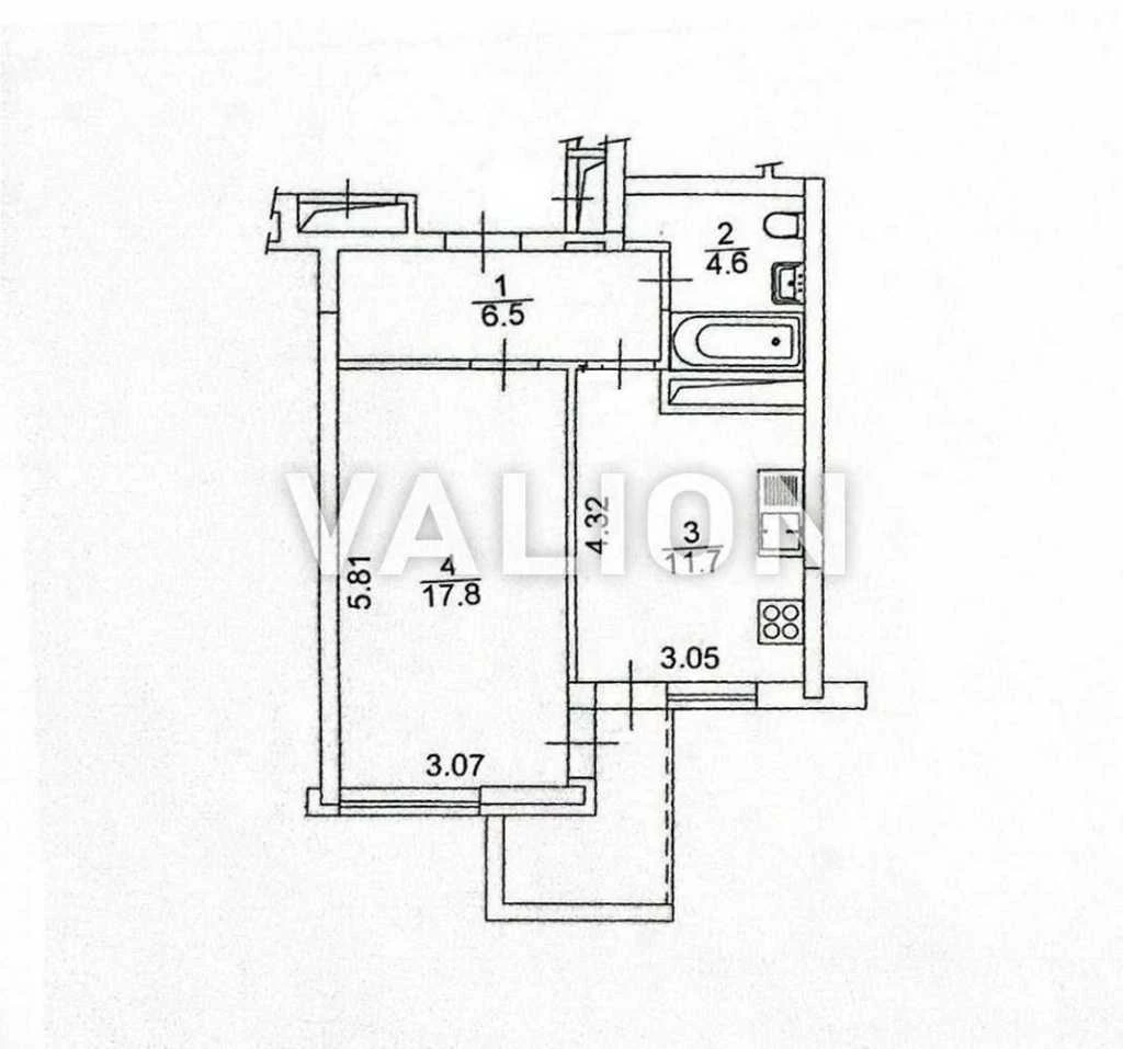 Продаж 1-кімнатної квартири 41,8 м², Осокорська вул., 2А
