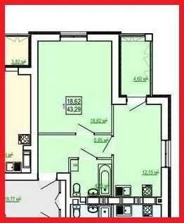 OCCUPIED HOUSE! House S=43m2 ЖК Сказка For sale 1 room apartment Холод