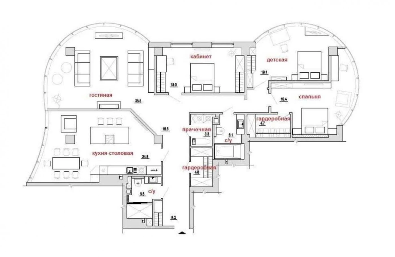 Arcadia‼️ 4 bedrooms, 180 sq.m. with sea view‼️ Very high quality