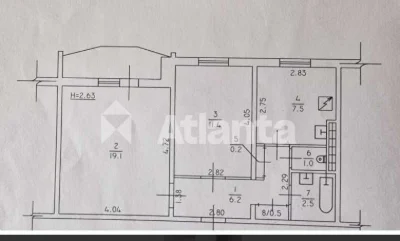 2-bedroom apartment, on Dobrovolsky Avenue, near McDonald's