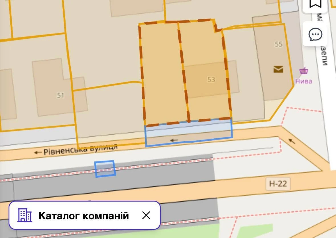 Land plot, Rivenjska Street, Lutsk