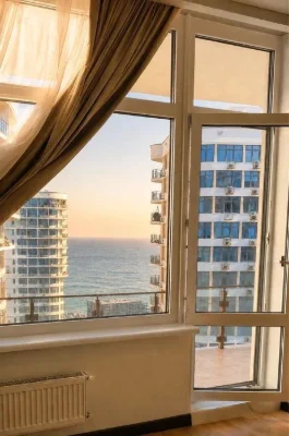 Apartment with a terrace and sea view in Kamarina!