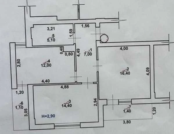 Продаж гарної двокімнатної квартири в м. Ужгород