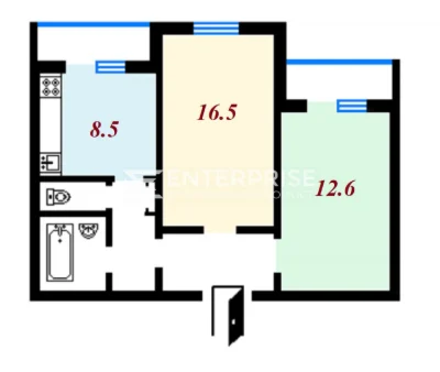 Sale of a 2-bedroom apartment, Balzaka Street, Desniansky district, Troyechyna