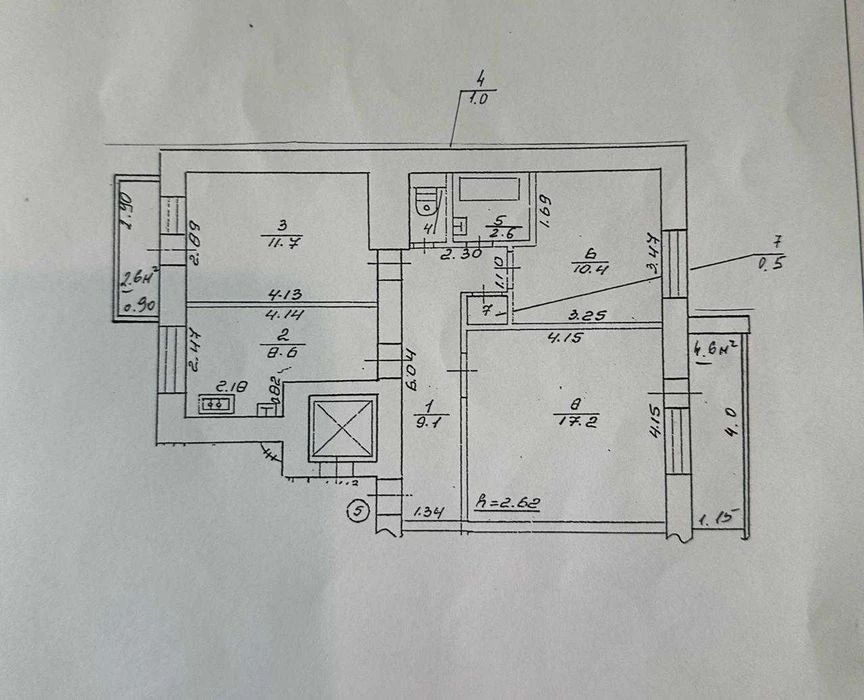 Продається 3-к. квартира з автономним опаленням, 2-й поверх,